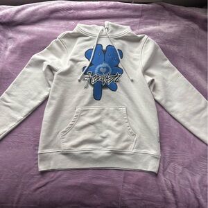 Heaven by Marc Jacob’s white and blue graphic hoodie
